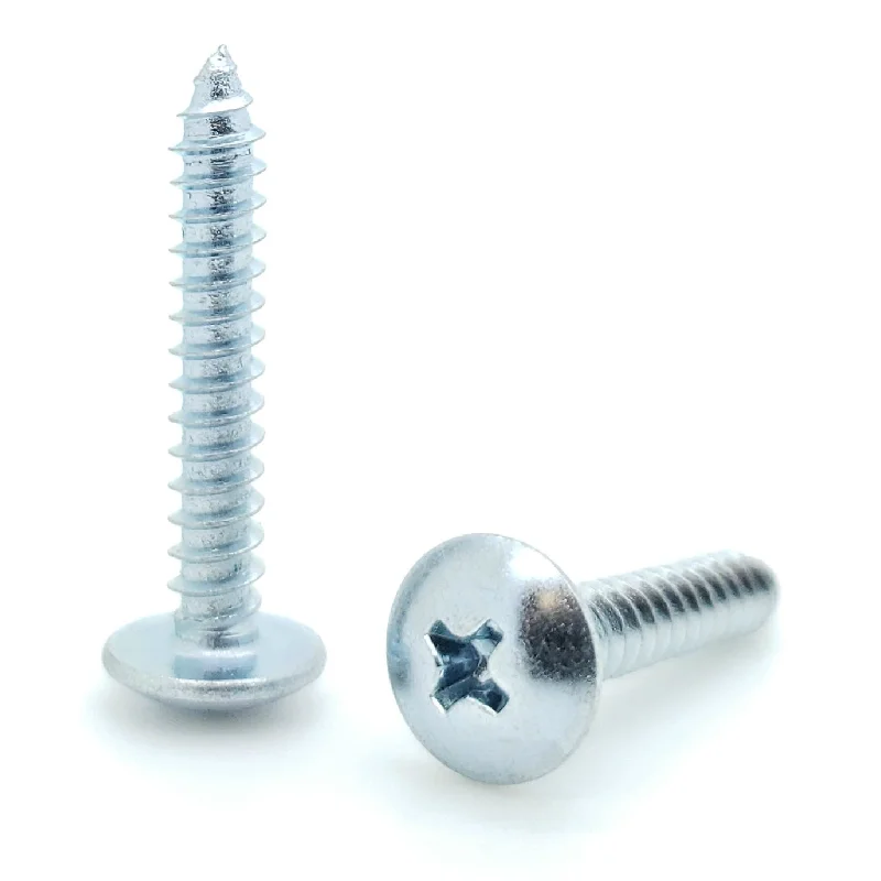 Screws for Securing Wood Flooring-500 Qty #8 x 1" Zinc Plated Phillips Truss Head Wood Screws (BCP557)