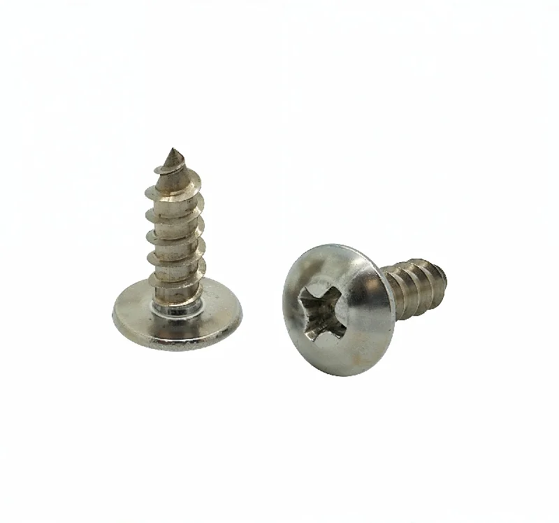 Small Screws for Precision Engineering-100 Qty #8 x 1/2" Truss Head 304 Stainless Phillips Head Wood Screws (BCP94)