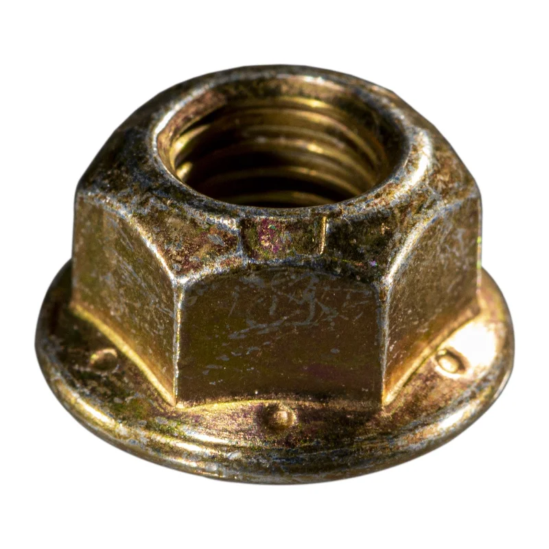 Brass Nuts for Plumbing and Electrical Installations-5/16"-24 Yellow Zinc Plated Grade 8 Steel Fine Thread Hex Nuts (10 pcs.)