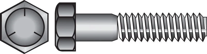 Anti-Corrosion Screws for Marine and Outdoor Use-HILLMAN 1/4 in. D X 1 in. L Heat Treated Zinc Steel Hex Head Cap Screw 100 pk