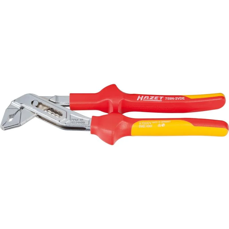 Anti-Slip Pliers for Secure Grip-Hazet 759N-2VDE Universal Pliers with Protective Insulation