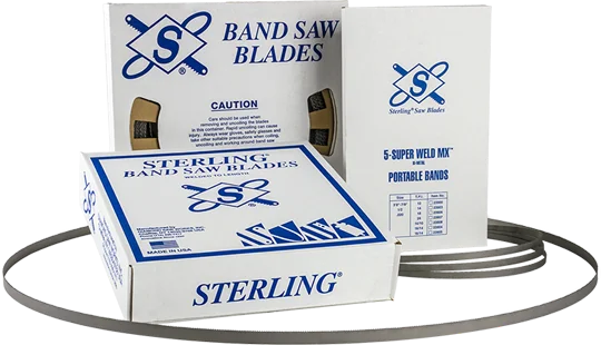 Abrasive Saw Blades for Cutting Metal-Sterling 3' 8-7/8" x 1/2" x .020 14/10 Super Weld MX Porta Band Blades 5pk - DI23908