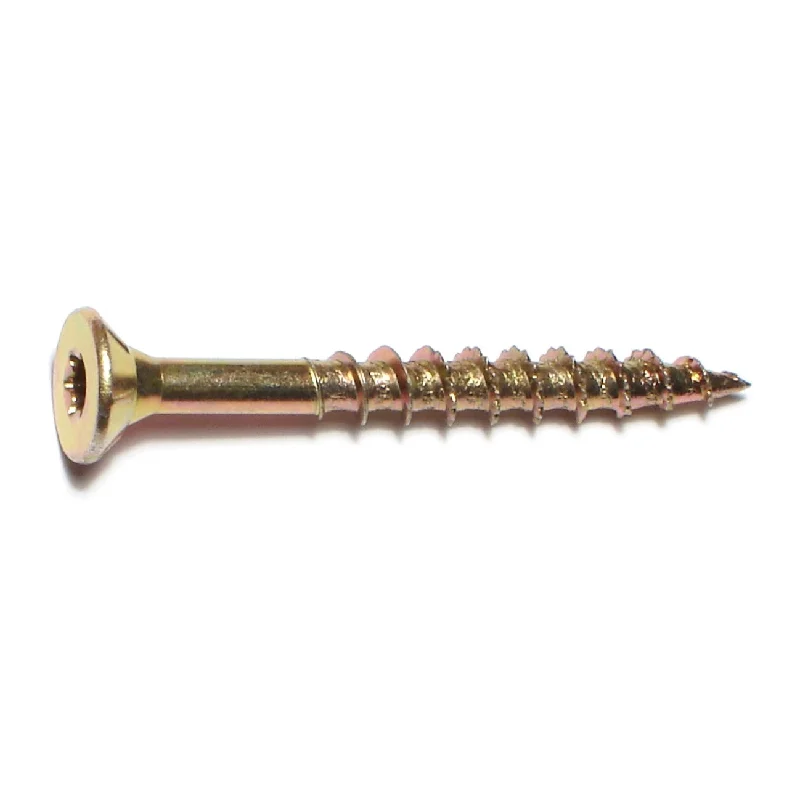 Screws for Mounting Window Frames and Trim-#12 x 2" Zinc Plated Steel Star Drive Interior Nibs Bugle Head Wood Screws