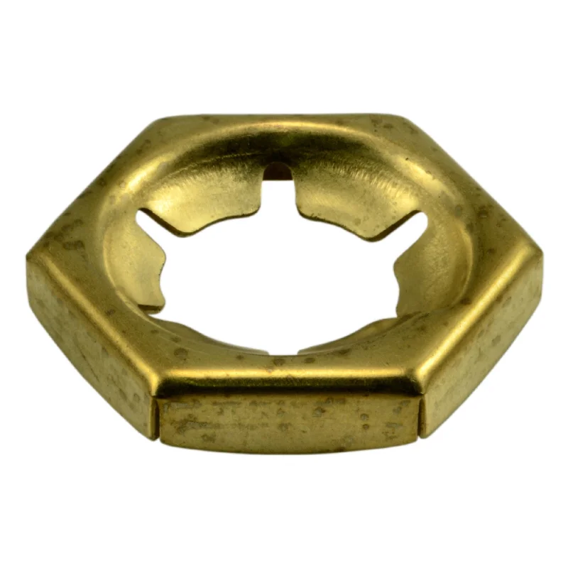 Brass Hex Nuts for Electrical Equipment and Fixtures-3/4"-10 Zinc Plated Steel Coarse Thread Hex Speed Nuts