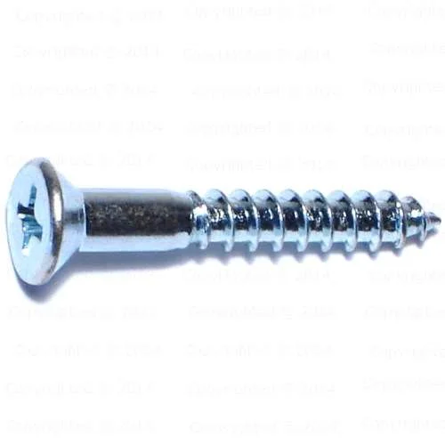 Screws for Reinforcing and Strengthening Joints-Phillips Flat Head Wood Screws - #9 Diameter