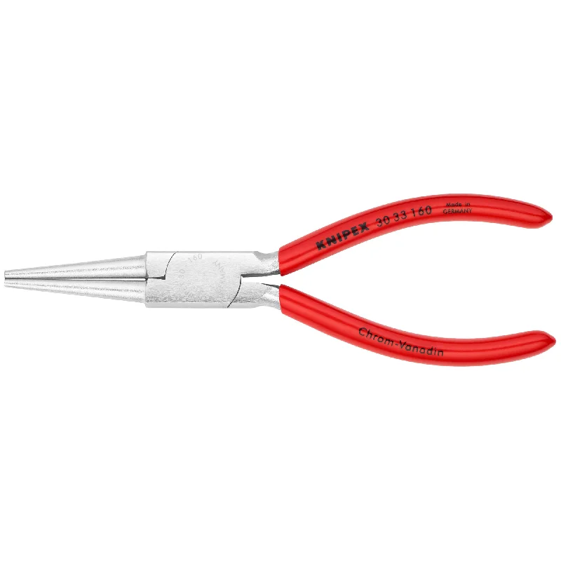 Sharp Cutting Pliers for Clean Edges-Knipex 30 33 160 6 1/4" Long Nose Pliers-Round Tips