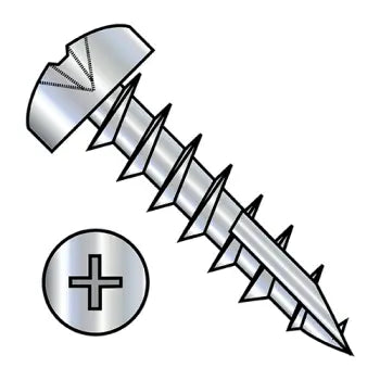 Screws for Electrical Panels and Switchboards-JFAST 1012DPP17DN - 10X3/4  Phillips Pan Deep Thread Wood Screw Type 17 Full Thread Steel Nickel Finish, Case Quantity: 
6,000