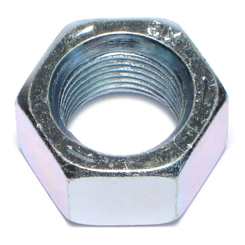 Adjustable Nuts for Custom Fitment-3/4"-16 Zinc Plated Grade 5 Steel Fine Thread Hex Nuts (6 pcs.)