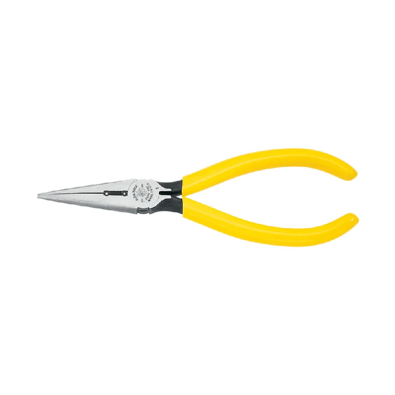 Tapered Nose Pliers for Tight Work Areas-Klein Tools D203-6H2 Pliers, Long Nose Side-Cutters, Stripping, 6"