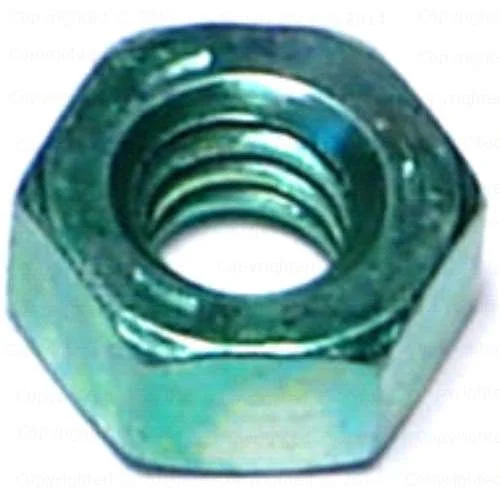 Pressure Nuts for High-Pressure Systems-Green Rinse Grade 5 Coarse Hex Nuts