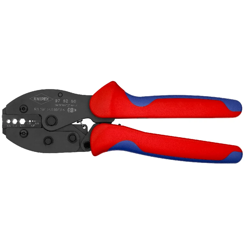 Compact Locking Pliers for Small Spaces-Knipex 97 52 50 8 3/4" Crimping Pliers For COAX, BNC and TNC Connectors For RG58/174/188/316