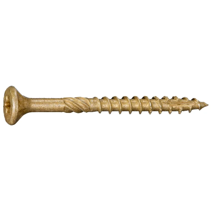 Stainless Steel Screws for HVAC Installations-9 x 2" Star Drive Tan Deck Saberdrive Screws 1/4 Keg (3500 pcs.)