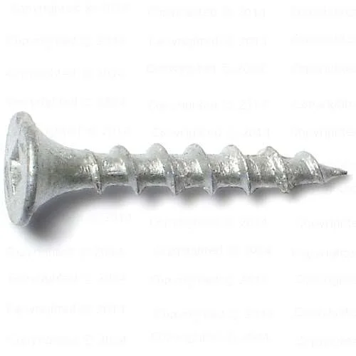 Wood Screws with Threaded Shaft for Strong Hold-Square Drive Dacrotized Deck Screws - #10 Diameter