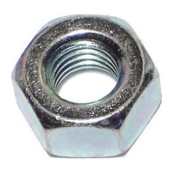 Hexagon Nuts for Construction and Engineering-1/4"-28 Zinc Plated Grade 2 Steel Fine Thread Finished Hex Nuts