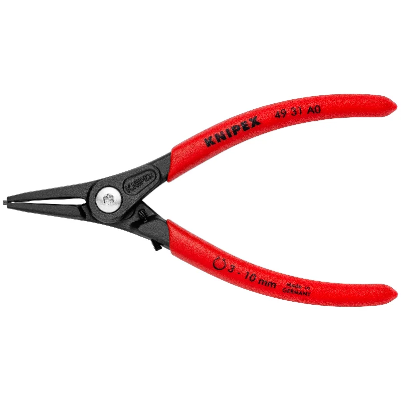 Heavy Duty Crimping Pliers for Strong Connections-Knipex 49 31 A0 5 3/4" External Precision Snap Ring Pliers-Limiter