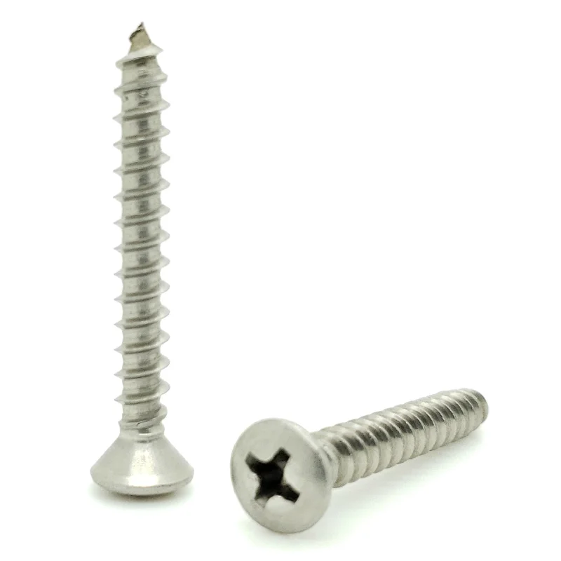 Large Screws for Structural Construction Projects-50 Qty #10 x 1-1/2" Oval Head 304 Stainless Phillips Head Wood Screws (BCP635)