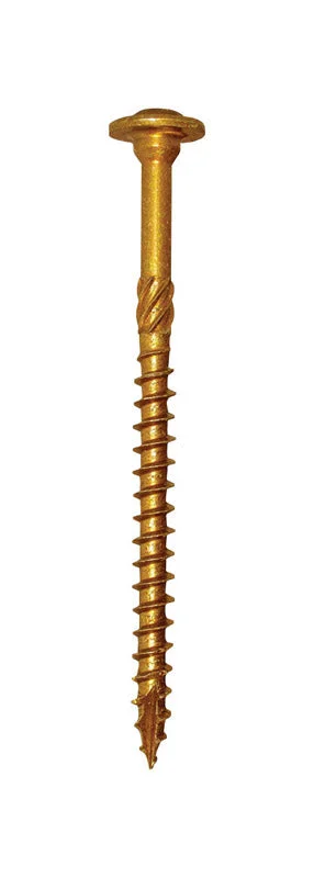 Wood Screws with Threaded Shaft for Strong Hold-GRK Fasteners No. 20  S X 5-1/8 in. L Star Round Head Structural Screws  (Pack of 50)