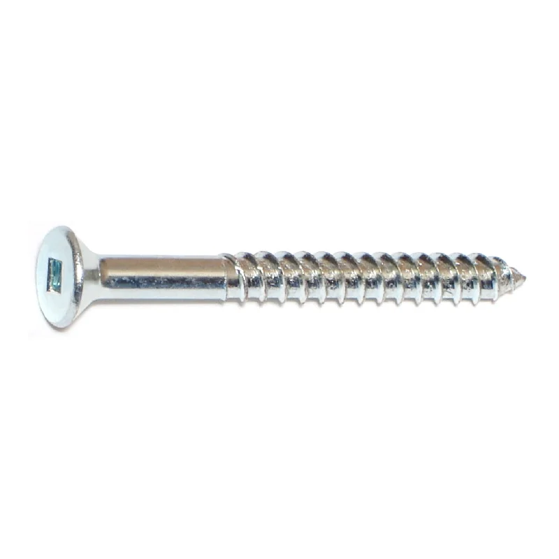 Heavy-Duty Screws for Large Construction Projects-#14 x 2-1/2" Zinc Square Drive Flat Head Wood Screws (16 pcs.)