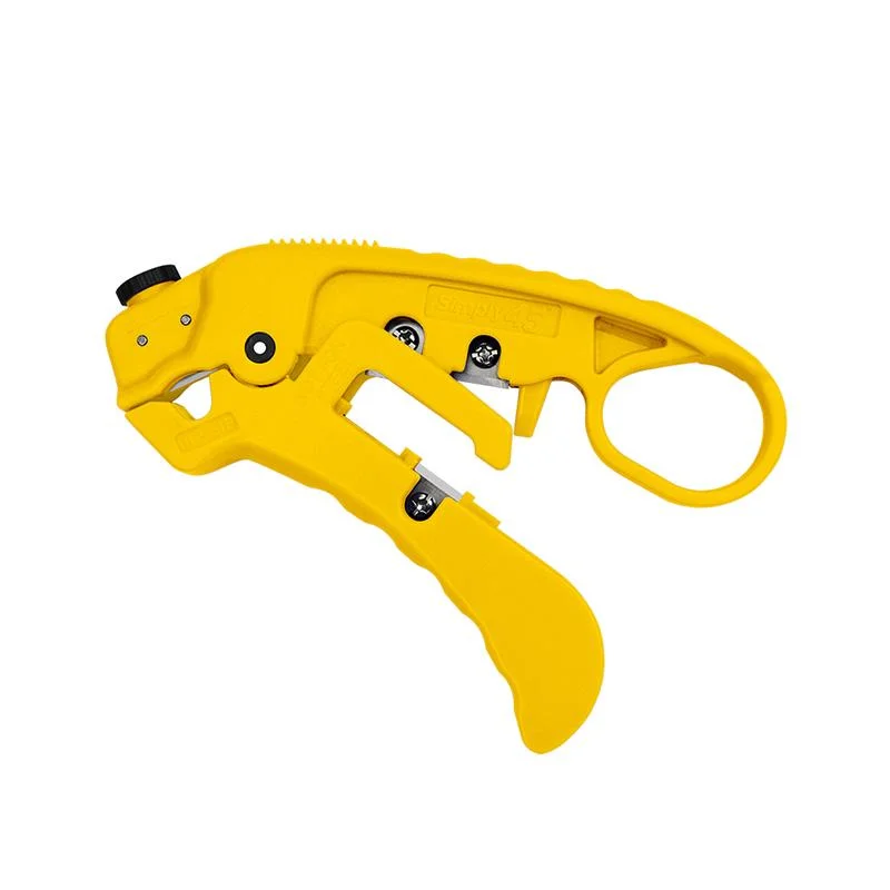 Pipe Cutters with Adjustable Wheel for Fine Cuts-Simply45 S45-S01YL  Adjustable LAN Cable Stripper for Shielded & Unshielded Cat7a/6a/6/5e  Yellow