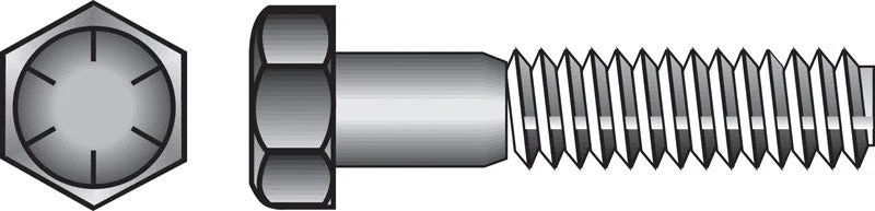 Screws with Washers for Extra Stability-HILLMAN 5/16 in. D X 1-1/2 in. L Heat Treated Steel Hex Head Cap Screw 100 pk