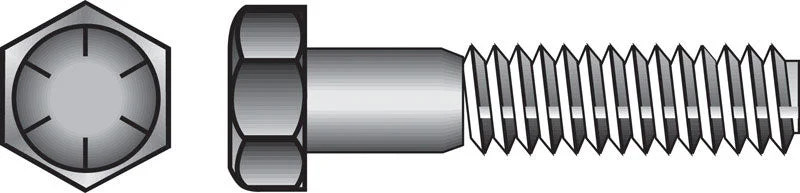 Heavy Duty Screws for Anchoring Posts and Beams-HILLMAN 5/16 in. D X 3-1/2 in. L Heat Treated Steel Hex Head Cap Screw 50 pk