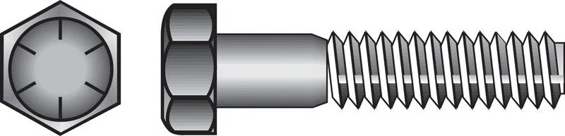 Screws for Heavy Woodworking Applications-HILLMAN 1/2 in. D X 4-1/2 in. L Heat Treated Steel Hex Head Cap Screw 25 pk