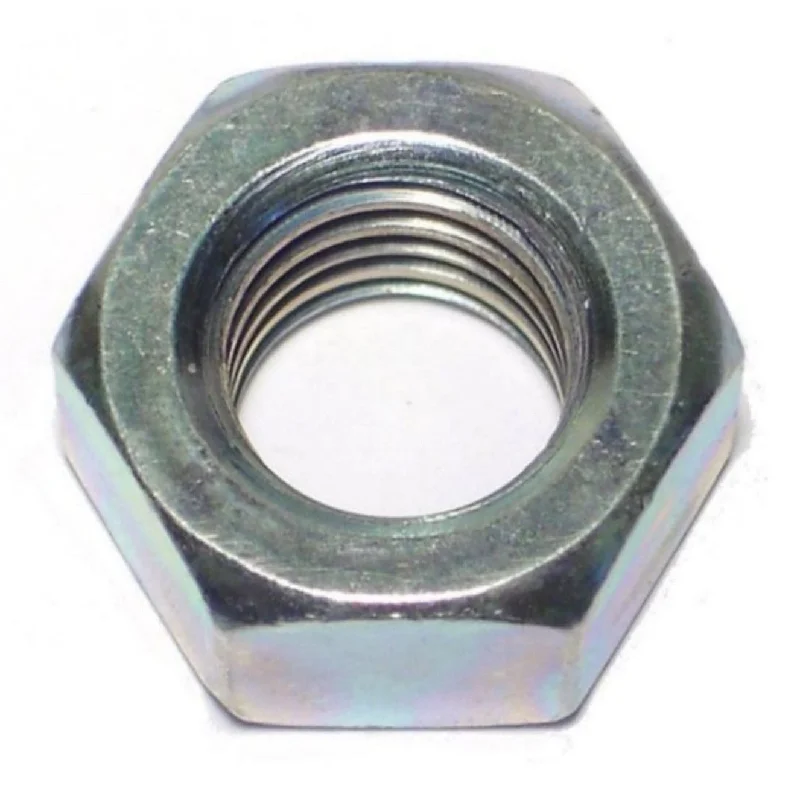 Nuts for Securing Equipment and Machinery-9/16"-12 Zinc Plated Grade 2 Steel Coarse Thread Finished Hex Nuts