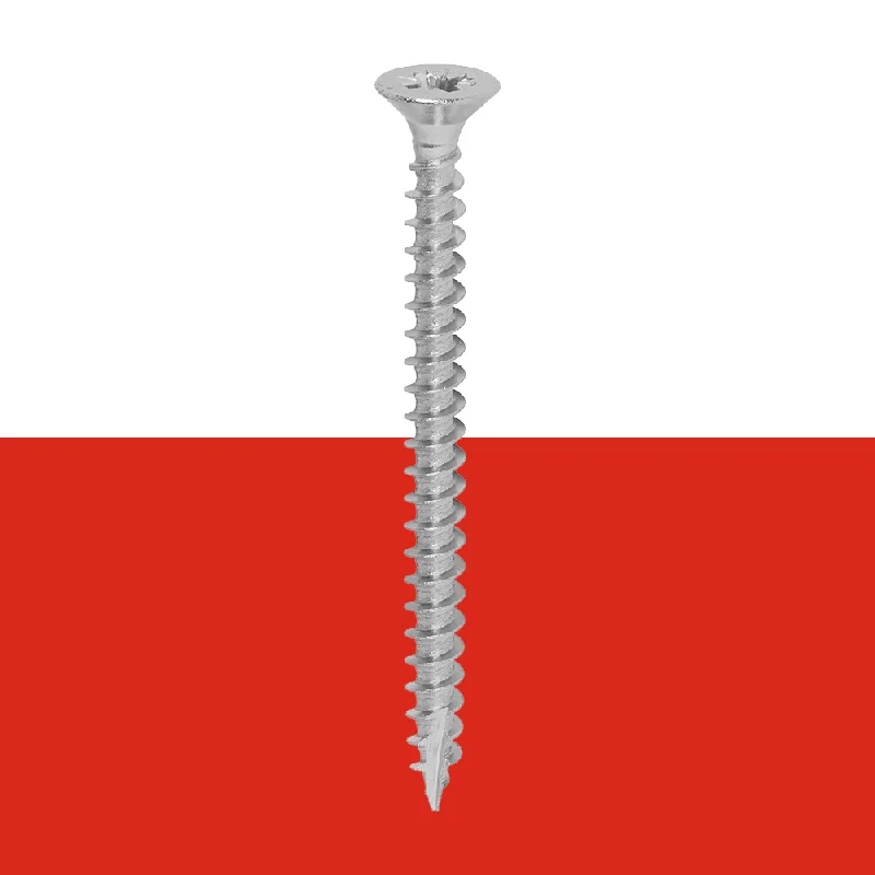 Flat-Head Screws for Even Surface Mounting-6.0 x 70mm TIMCO Classic Multi-Purpose Screws (A2 Stainless Steel) Countersunk - Box of 200 (Loose)