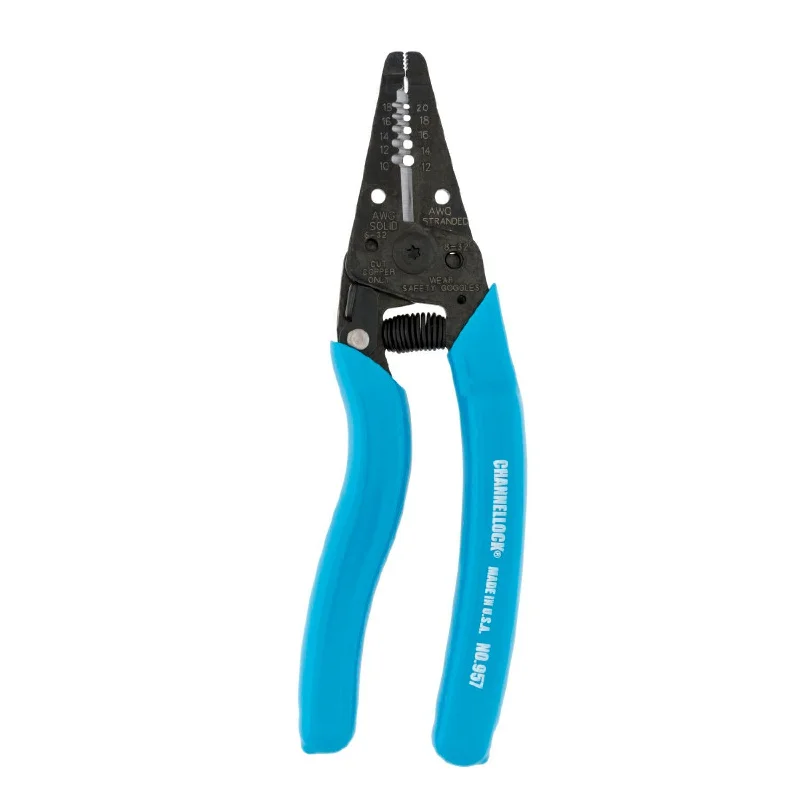 Long Reach Pipe Cutters for Difficult Angles-Channellock 957 7-Inch Wire Stripper