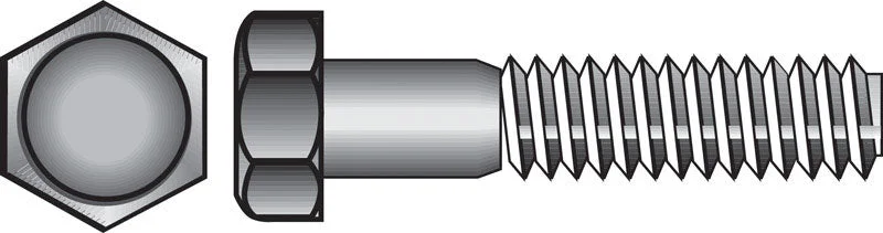 Screws with Phillips Head for Better Torque-HILLMAN 5/16-18 in. D X 2 in. L Stainless Steel Hex Head Cap Screw 100 pk