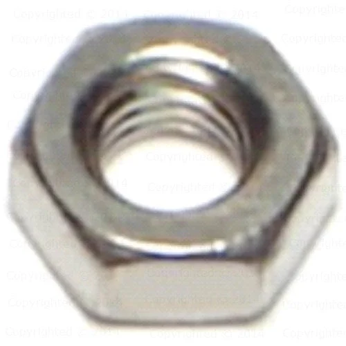 Flat Nuts for Tight Spaces and Low-Profile Applications-Metric Stainless Steel Hex Nuts