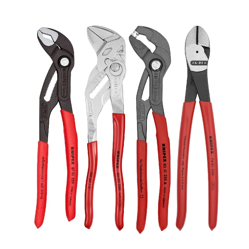 Precision Pliers for Electronic Soldering-Knipex 9K 00 80 136 US 4 Pc Tool Set Automotive