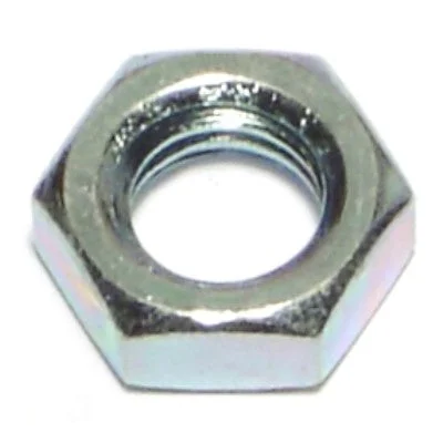 Self-Locking Nuts for Secure Assembly-3/8"-16 x 5/8" Zinc Plated Steel Coarse Thread Hex Jam Nuts