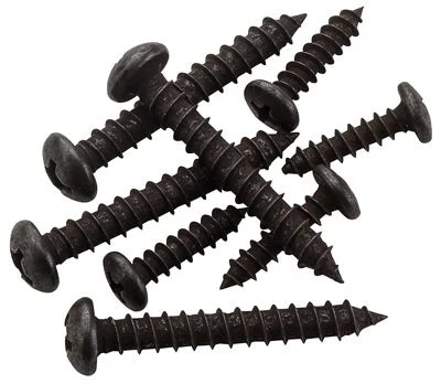 Anti-Corrosion Screws for Marine and Outdoor Use-National Hardware 1.5 in.   L Oil-Rubbed Bronze Steel Bracket Screws (Pack of 6).