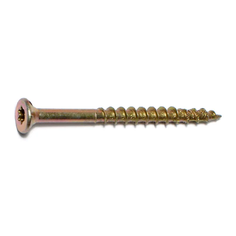 Large Screws for Structural Construction Projects-8 x 2" Saberdrive Yellow Zinc Multi-Purpose Saberdrive Screws