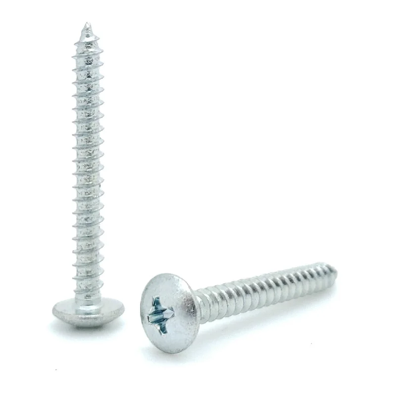 Heavy Duty Screws for Anchoring Posts and Beams-500 Qty #6 x 1-1/4" Zinc Plated Phillips Truss Head Wood Screws (BCP552)