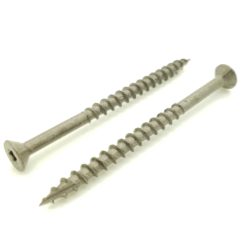 Screws for Tiling and Flooring Work-100 Qty #10 x 3" Inch Dark Tan Fence & Deck Screws | Torx Star Drive | Bit Included (BCP929)