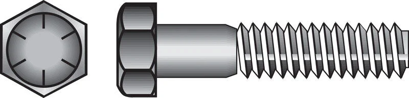 Screws for Attaching Hinges and Locks-HILLMAN 3/8 in. D X 3/4 in. L Heat Treated Steel Hex Head Cap Screw 100 pk