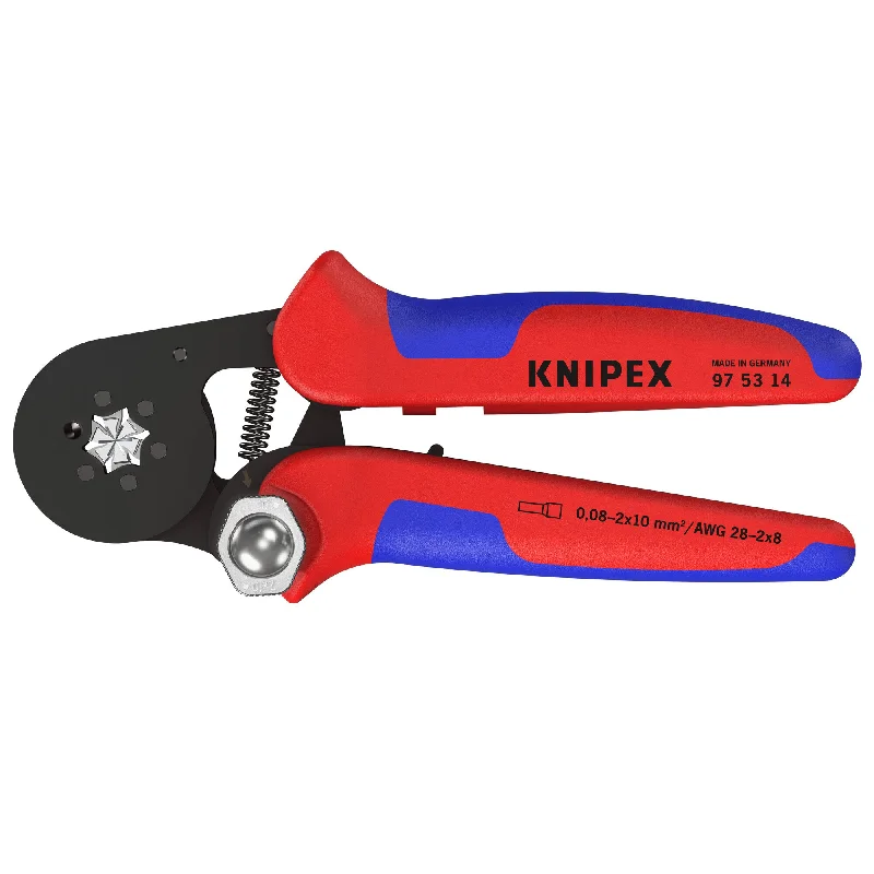 Wire Looping Pliers for Craft and Jewelry-Knipex 97 53 14 7 1/4" Self-Adjusting Crimping Pliers For Wire Ferrules