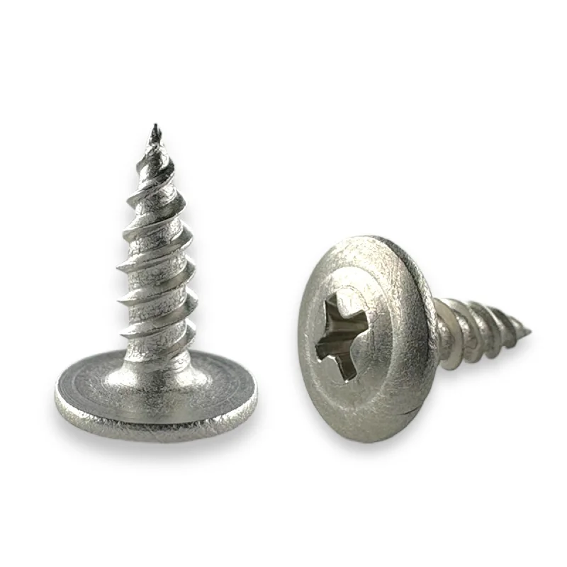 Screws for Attaching Light Fixtures to Ceilings-50 Qty #8 x 1/2" 304 Stainless Steel Phillips Modified Truss Head Wood Screws (BCP1213)