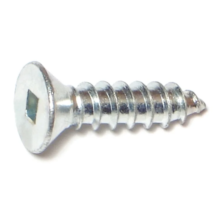 Screws with Torx Head for Extra Grip-#14 x 1" Zinc Square Drive Flat Head Wood Screws (25 pcs.)