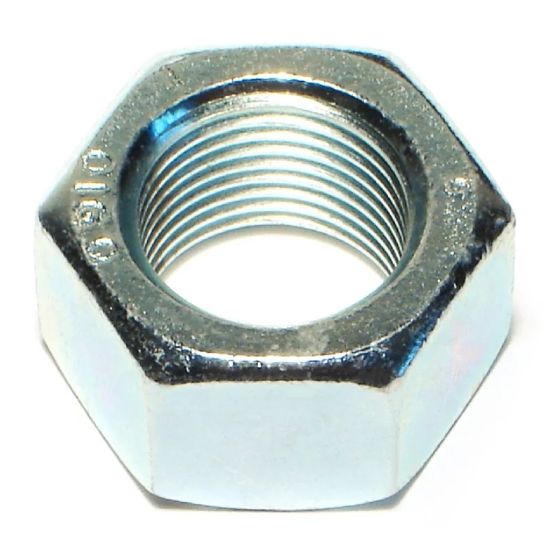 Anti-Loosening Nuts for Heavy Machinery-7/8"-14 Zinc Plated Grade 5 Steel Fine Thread Hex Nuts (4 pcs.)