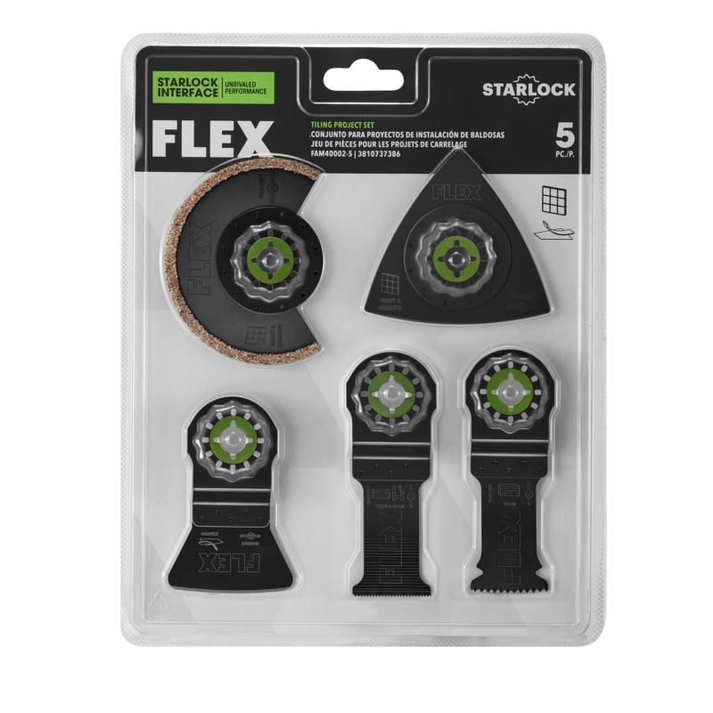 Thin Kerf Saw Blades for Precision Woodworking-FLEX FAM40002-5 5pc Tiling Project Kit