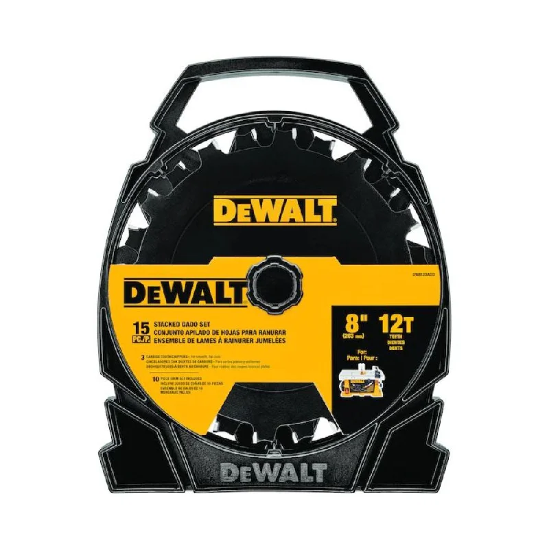 High-Performance Circular Saw Blades for Construction-DeWalt DW812DADO 8" 12T Dado Saw Blade