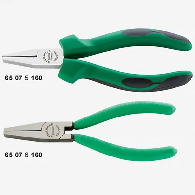 Customizable Pliers for Multiple Applications-Stahlwille 65076160 6507 Flat Nose Pliers Short, 160mm, Polished, Dip-Coated