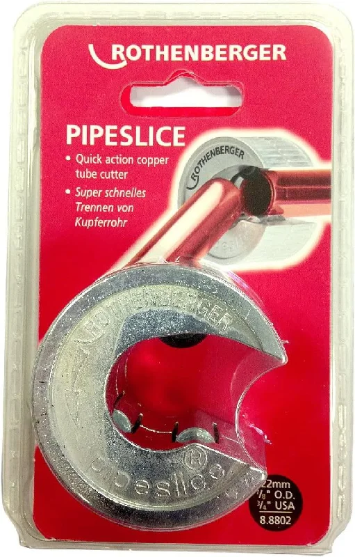 Comfortable Pipe Cutters for Reduced Hand Fatigue-Rothenberger 22mm Copper Pipeslice