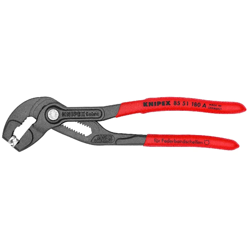 Self-Adjusting Pliers for Versatility-Knipex 85 51 180 A SBA 7 1/4" Spring Hose Clamp Pliers