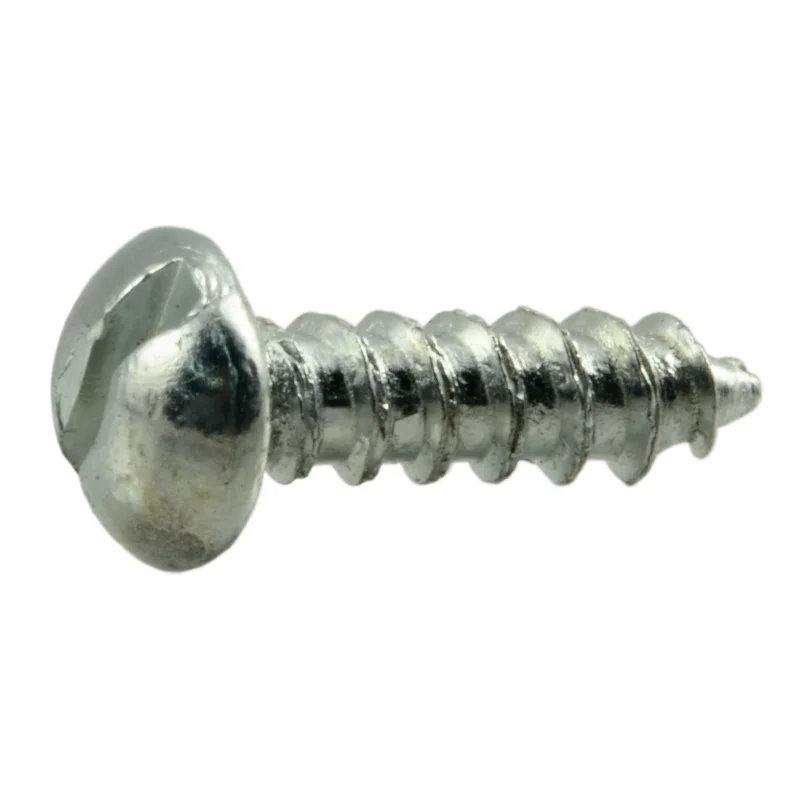 Screws for DIY Home Renovation Projects-#6 x 1/2" Zinc Plated Steel Slotted Round Head Wood Screws (175 pcs.)