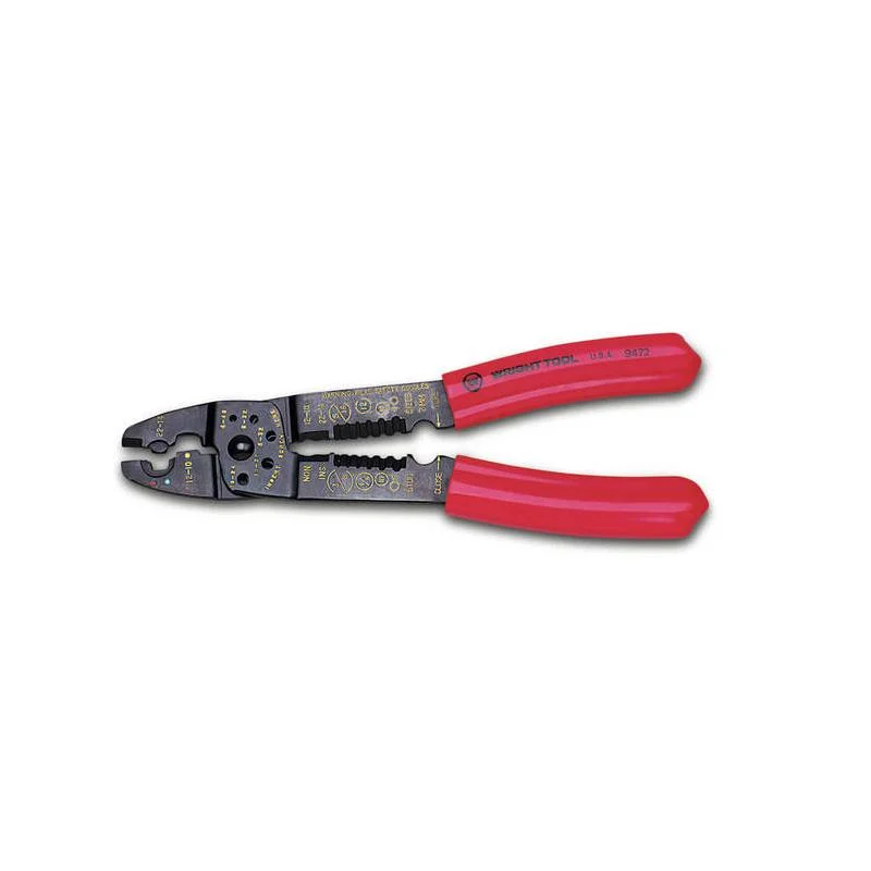 Lightweight Pipe Cutters for Portability-Wright Tool 9472 Crimper/Striper/Cutter 16-26 AWG