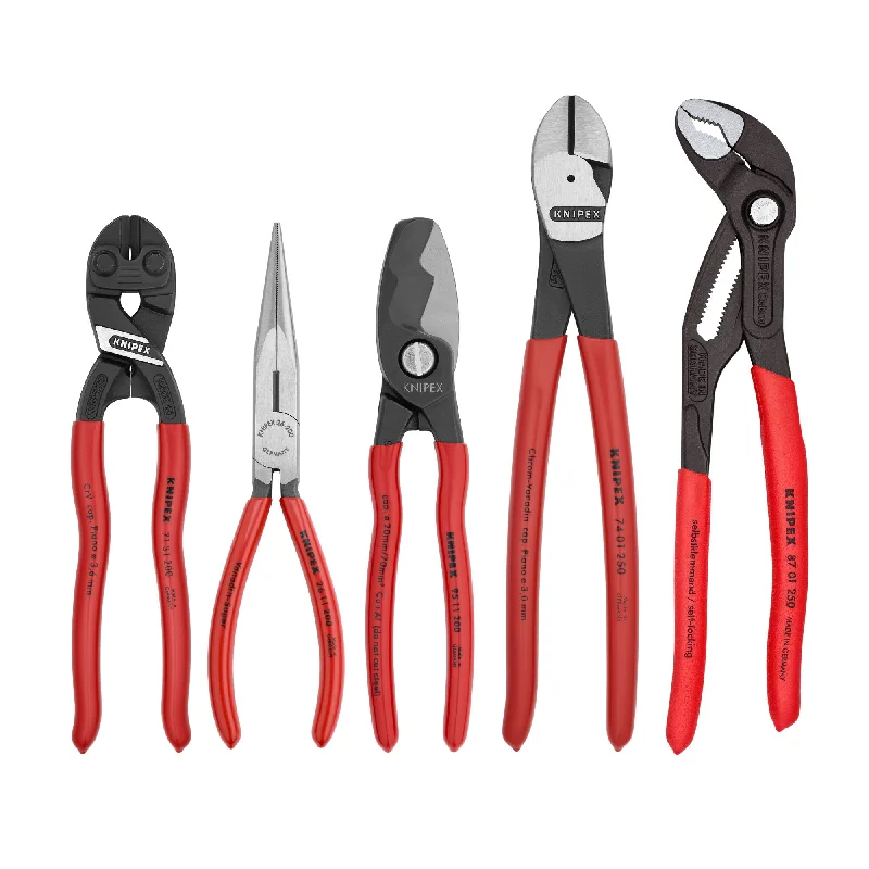 Stainless Steel Pliers for Rust Resistance-Knipex 9K 00 80 108 US 5 Pc Automotive Starter Set